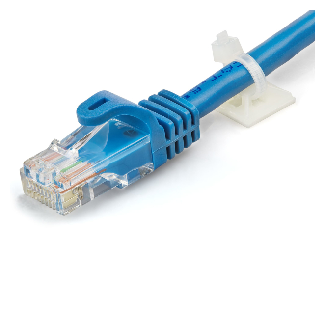 StarTech.com CBMCTM1 soporte para brida Blanco Nylon 100 pieza(s) 3 Uso del StarTech.com CBMCTM1 soporte para brida en oficina