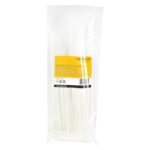 Imagen de las bridas de nylon StarTech.com de 25cm, 4 mm de ancho, paquete de 100, blanco, CBMZT10N