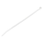 Bridas de nylon de 25cm de largo y 4mm de ancho, color blanco, soportan 22 kg de tensión, paquete de 1000 unidades SKU CBMZT10NK