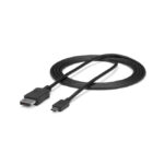 Cable StarTech.com de 1,8 metros USB C a DisplayPort 1.2 con soporte 4K a 60Hz, SKU CDP2DPMM6B. Adaptador convertidor compatible con Thunderbolt 3, color negro