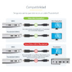 StarTech.com Cable de 1 metro USB-C a Mini DisplayPort con soporte 4K a 60Hz en color negro, SKU CDP2MDPMM1MB