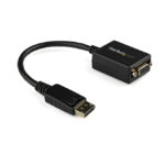 Imagen del convertidor de vídeo StarTech.com que transforma señales DisplayPort a VGA con una resolución de 1920x1200, SKU DP2VGA2