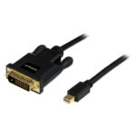 StarTech.com adaptador de vídeo de 1,8 metros Mini DisplayPort a DVI-D, conversor pasivo en color negro, resolución 1920x1200, SKU MDP2DVIMM6B