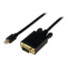StarTech.com cable de 1,8 metros con adaptador conversor activo de Mini DisplayPort a VGA en color negro, modelo MDP2VGAMM6B