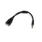 StarTech.com Adaptador de Auriculares con Micrófono Mini-Jack 3,5mm, separa audio y micrófono, SKU MUYHSMFF