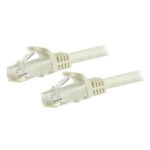 StarTech.com Cable de 1,5m Cat6 Ethernet de Red Blanco, con conectores RJ45 sin enganches y calibre 24AWG. SKU: N6PATC150CMWH