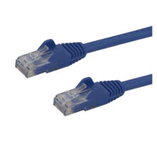 Cable de red Ethernet sin enganches Cat 6 de 1 metro en color azul de StarTech.com, SKU N6PATC1MBL