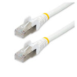 StarTech.com cable de red Ethernet CAT6a de 3 metros en color blanco, Low Smoke Zero Halogen (LSZH), compatible con 10GbE, 500MHz, PoE++ de 100W, diseño Snagless sin pestillo, con conector RJ-45, SKU: NLWH-3M-CAT6A-PATCH