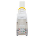 StarTech.com cable de red Ethernet CAT6a de 3 metros en color blanco, Low Smoke Zero Halogen (LSZH), compatible con 10GbE, 500MHz, PoE++ de 100W, diseño Snagless sin pestillo, con conector RJ-45, SKU: NLWH-3M-CAT6A-PATCH