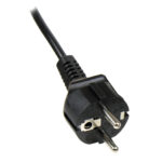 Cable de alimentación de 1 metro para portátiles, enchufe UE a C5, 2,5A 250V, 18AWG. Producto SKU: PXTNB3SEU1M.