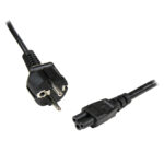 Cable de alimentación de 1 metro para portátiles, enchufe UE a C5, 2,5A 250V, 18AWG. Producto SKU: PXTNB3SEU1M.
