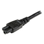 Cable de alimentación de 1 metro para portátiles, enchufe UE a C5, 2,5A 250V, 18AWG. Producto SKU: PXTNB3SEU1M.