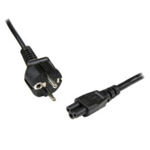 Cable de alimentación de 1 metro para portátiles, enchufe UE a C5, 2,5A 250V, 18AWG. Producto SKU: PXTNB3SEU1M.