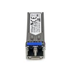 Imagen del módulo transceptor SFP StarTech.com compatible con MSA, 100BASE-LX, Fibra Monomodo (SMF) 100MbE, alcance de 10km y longitud de onda de 1310nm con DDM, SKU SFP100BLXST