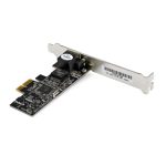 Imagen de la tarjeta de red PCI Express de 2,5Gb de StarTech.com, modelo ST2GPEX, con conector 2.5GBASE-T para alta velocidad de transferencia