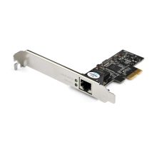 Imagen de la tarjeta de red PCI Express de 2,5Gb de StarTech.com, modelo ST2GPEX, con conector 2.5GBASE-T para alta velocidad de transferencia