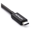StarTech.com Cable Thunderbolt 3 de 50cm, 40Gbps, PD 100W, vídeo 4K/5K, SKU TBLT34MM50CM