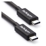 StarTech.com Cable Thunderbolt 3 de 50cm, 40Gbps, PD 100W, vídeo 4K/5K, SKU TBLT34MM50CM