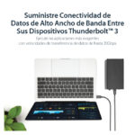 Cable Thunderbolt 3 StarTech de 1 metro, velocidad de 20Gbps, Power Delivery de 100W, SKU TBLT3MM1M, compatible con USB4, Modo Alt DP y Thunderbolt 4