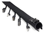 Manga de 1 metro de neopreno StarTech.com con cremallera para administrar cables de redes o AV, diámetro de 3cm, SKU WKSTNCMZP