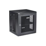 StarTech.com armario rack para servidores de pared, 12U, 19 pulgadas, 4 columnas, ventilado, incluye estante 1U, SKU RK12WALHM