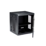StarTech.com armario rack para servidores de pared, 12U, 19 pulgadas, 4 columnas, ventilado, incluye estante 1U, SKU RK12WALHM
