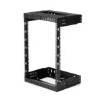 StarTech.com rack de servidores abierto de pared 15U con 2 columnas y profundidad ajustable para equipo de redes. SKU: RK15WALLOA