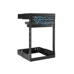 StarTech.com rack de servidores abierto de pared 15U con 2 columnas y profundidad ajustable para equipo de redes. SKU: RK15WALLOA