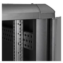 Imagen del StarTech.com Armario Rack para Servidores 22U de 19 pulgadas, 4 columnas, con cerradura y seguro, ruedas y carriles de montaje ajustables. SKU: RK2236BKF