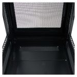 Armario rack para servidores 25U de StarTech.com, de 19 pulgadas con 4 columnas, ruedas, cerradura, seguro y carriles de montaje ajustables para equipo de red. SKU: RK2536BKF