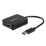 StarTech Adaptador compacto USB 3.0 a fibra óptica. Compatible con MMF o SMF. SKU: US1GA30SFP