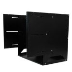 Rack de servidores abierto de 8U montado en la pared de StarTech.com con estante integrado, profundidad ajustable, adecuado para equipo AV - SKU: WALLSHELF8U