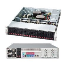Supermicro servidor barebone bastidor 2U, color plata, modelo CSE-216BE1C-R920LPB, diseñado para alta capacidad de expansión y rendimiento