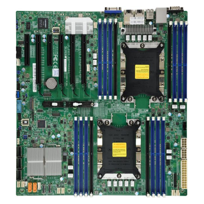 Supermicro placa base X11DPi-N con chipset Intel® C621 Placa base Supermicro X11DPi-N con chipset Intel® C621, compatible con formato ATX extendido, SKU MBD-X11DPI-N-O