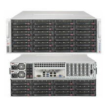 Supermicro SuperServer 6049P-E1CR36L con chipset C624, soporte LGA 3647 y bastidor negro de 4U. SKU SSG-6049P-E1CR36L