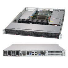 Servidor Supermicro SuperServer 5019S-W4TR con chipset Intel C236, zócalo LGA 1151, bastidor 1U, negro. SKU: SYS-5019S-W4TR