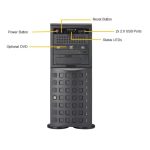 Servidor Supermicro SuperServer 7049P-TRT con chipset Intel C622, LGA 3647, formato de bastidor 4U y acabado en negro. SKU: SYS-7049P-TRT