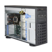 Servidor Supermicro SuperServer 7049P-TRT con chipset Intel C622, LGA 3647, formato de bastidor 4U y acabado en negro. SKU: SYS-7049P-TRT