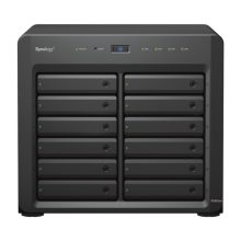 Vista frontal del Synology DiskStation DS3622xs+ NAS Torre con procesador Intel Xeon D-1531, 16 GB DDR4 y 0 TB de almacenamiento, SKU DS3622XS+