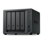 Servidor de almacenamiento Synology DiskStation DS425+ NAS con procesador Intel Celeron J4125, 2GB de RAM DDR4, sin unidades de almacenamiento, color negro. SKU: DS425+