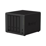 Imagen del servidor de almacenamiento NAS Synology DiskStation DS923+ con procesador Ryzen Embedded R1600, 4 GB de memoria DDR4L, 0 TB de almacenamiento y color negro. SKU: DS923+.