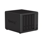 Imagen del servidor de almacenamiento NAS Synology DiskStation DS923+ con procesador Ryzen Embedded R1600, 4 GB de memoria DDR4L, 0 TB de almacenamiento y color negro. SKU: DS923+.