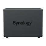Imagen del Synology DiskStation DS925+ NAS con procesador Ryzen Embedded V1500B, 4 GB de memoria DDR4 y 64 TB en unidades de disco duro (SKU: DS925++4XHAT3310-16T). Color negro.