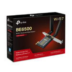 Tarjeta de red inalámbrica y Bluetooth TP-Link BE6500 con velocidad de 2880 Mbit/s, SKU ARCHER TBE400E