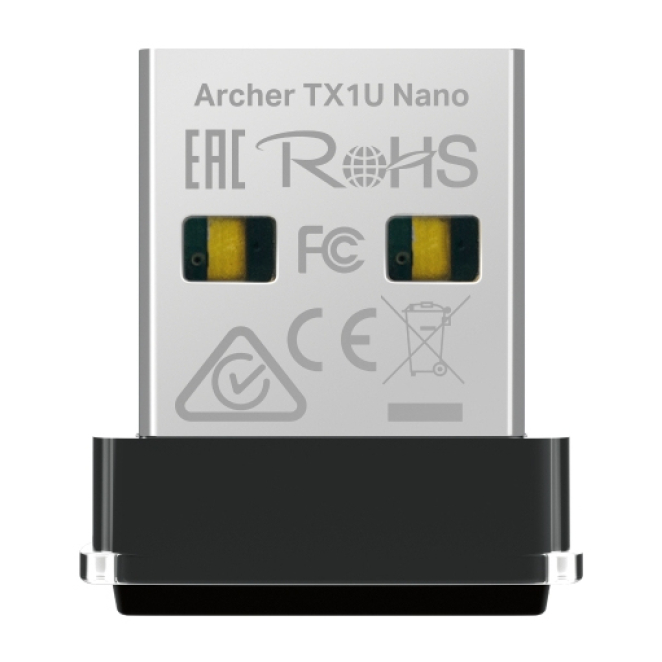 TP-Link AX300 WLAN con 287 Mbit/s de velocidad TP-Link AX300 WLAN con velocidad de 287 Mbit/s, SKU ARCHER TX1U NANO