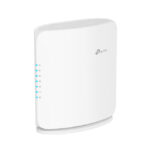Imagen del TP-Link Archer BE450, un router inalámbrico Multi-Gigabit Ethernet de doble banda 2,4 GHz y 5 GHz en color blanco. SKU Archer BE450