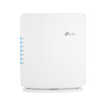 Imagen del TP-Link Archer BE450, un router inalámbrico Multi-Gigabit Ethernet de doble banda 2,4 GHz y 5 GHz en color blanco. SKU Archer BE450