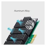 Imagen de la tarjeta de red interna TP-Link Archer T4E con conectividad WLAN de 867 Mbit/s, SKU Archer T4E.