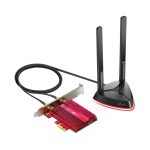 TP-Link Archer TX3000E, adaptador interno con capacidades WLAN y Bluetooth para velocidades de hasta 2402 Mbit/s. SKU: Archer TX3000E