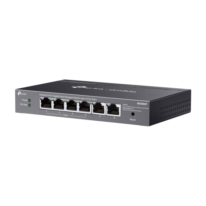 TP-Link Omada ES206GP switch Gestionado Gigabit Ethernet (10/100/1000) Energía sobre Ethernet (PoE) Negro 3 TP-Link Omada ES206GP switch gestionado en su entorno